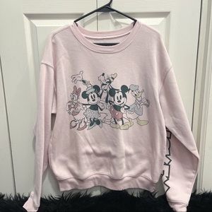L | Disney Pink Crewneck